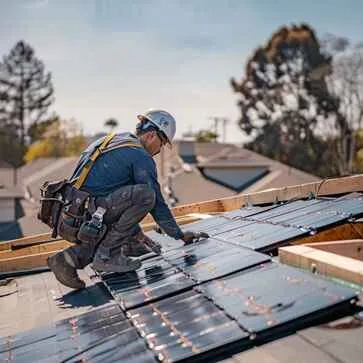Shingle Masters roofer doing shingle roof installation
