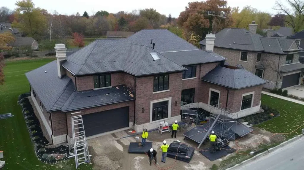 Image Showing After work of Storm Damage Shingle Restoration in Astoria