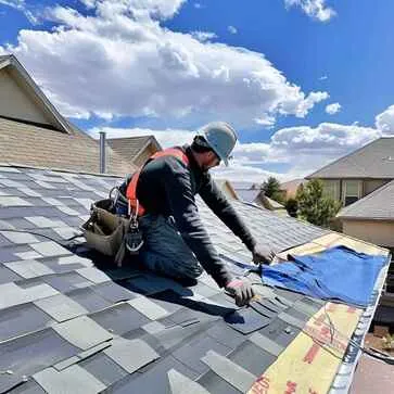 Shingle Masters roofer doing shingle roof replacement