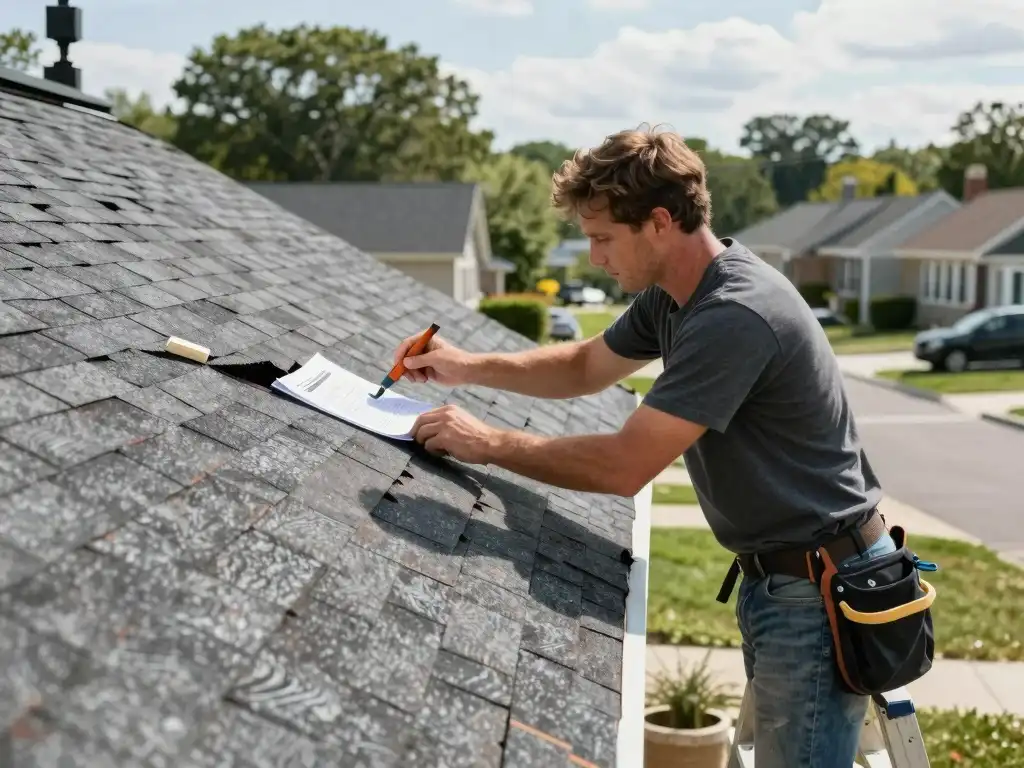 Homeowners doing Shingle roofing check in Queens NY